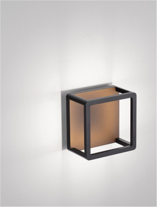 Aplica exterior Nova Luce MISTI 9030568 LED 9W 3000K 271lm Sandy Black Die-Casting Aluminium & Polycarbonate Frost   IP65 [5]