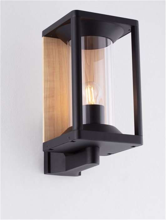 Aplica exterior Nova Luce PACIFIC 9030601 E27 1x12W    Sandy Black Die-Casting Aluminium & Clear Polycarbonate   IP65 [5]