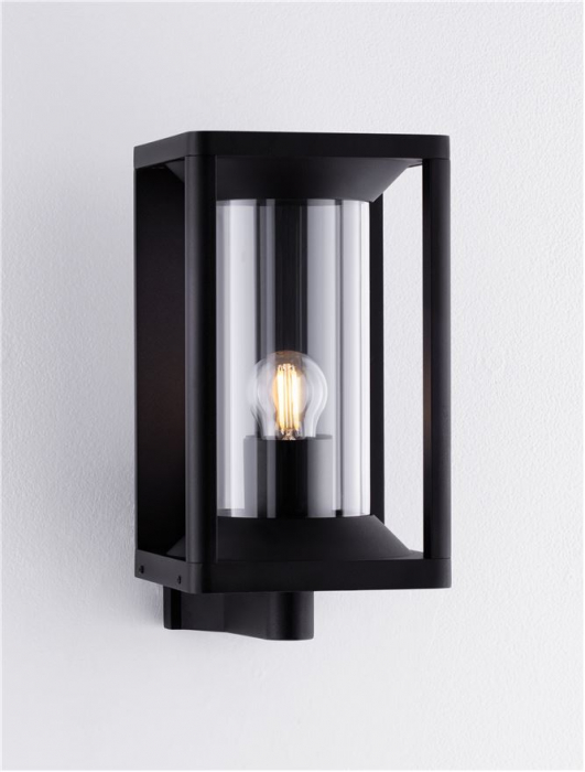 Aplica exterior Nova Luce PACIFIC 9030602 E27 1x12W    Sandy Black Die-Casting Aluminium & Clear Polycarbonate   IP65 [4]