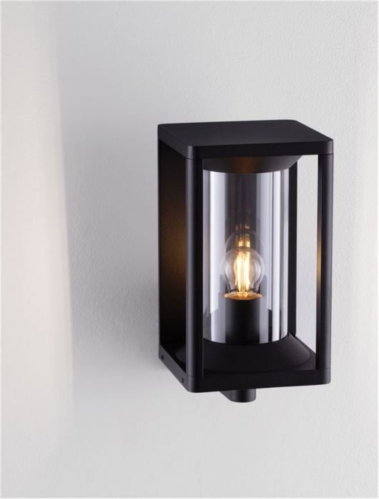 Aplica exterior Nova Luce PACIFIC 9030602 E27 1x12W    Sandy Black Die-Casting Aluminium & Clear Polycarbonate   IP65 [5]