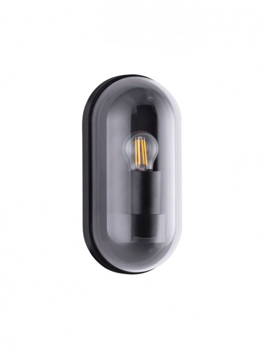 Aplica exterior Nova Luce RAFIC 9030577 E27 1x12W    Sandy Black Die-Casting Aluminium & Clear Polycarbonate   IP65 [4]