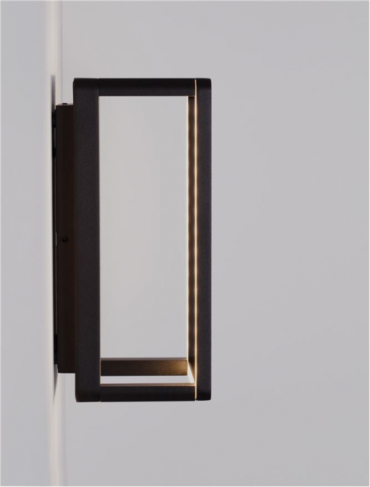 Aplica exterior Nova Luce VEL 9030570 LED 9W 3000K 244lm Sandy Black Die-Casting Aluminium & Polycarbonate Frost   IP65 [8]
