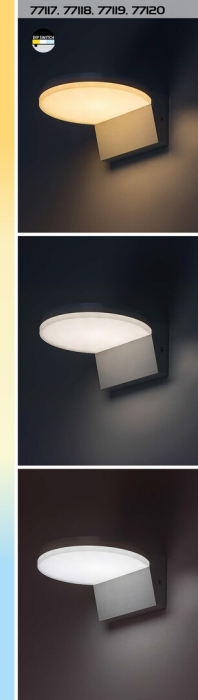 Aplica exterior Rabalux Batida LED 9W 900lm 2700KK, 4000KK, 6500KK plastic black stil modern, IP54 77117 [7]