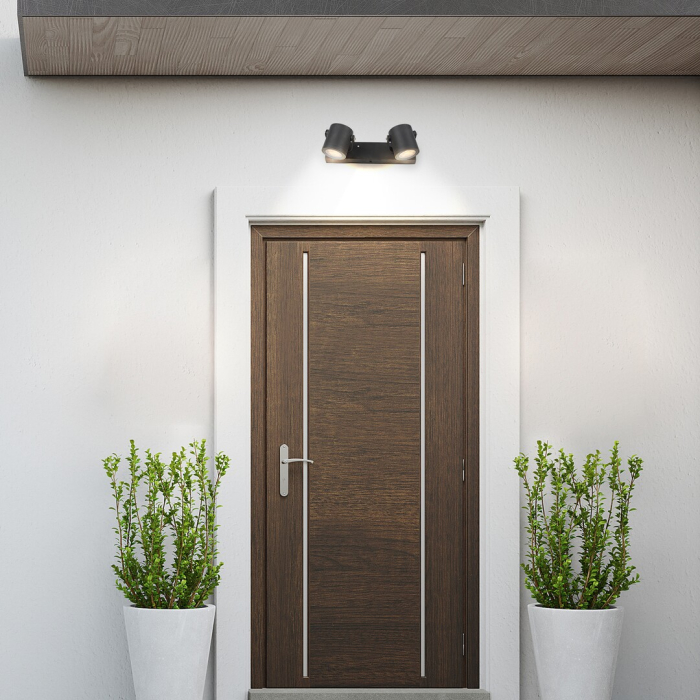 Aplica exterior Rabalux Elva GU10 aluminiu anthracite stil industrial, IP44 7930 [7]