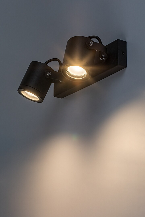 Aplica exterior Rabalux Elva GU10 aluminiu anthracite stil industrial, IP44 7930 [5]
