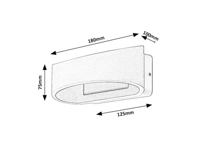 Aplica exterior Rabalux Gerla LED 9W 400lm 3000KK aluminiu brown stil modern, IP54 77180 [8]