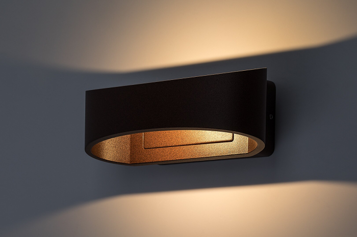 Aplica exterior Rabalux Gerla LED 9W 400lm 3000KK aluminiu brown stil modern, IP54 77180 [3]