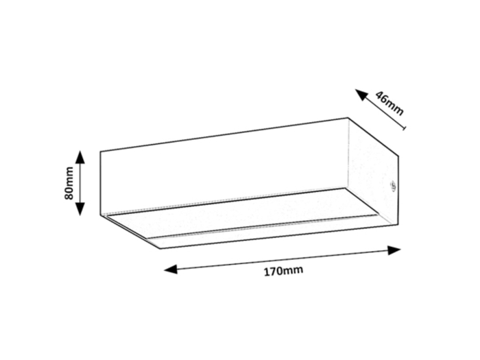 Aplica exterior Rabalux Halden LED 9W 640lm 4000KK plastic black stil modern, IP65 7935 [6]