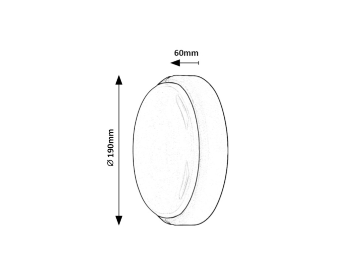 Aplica exterior Rabalux Hort LED 15W 1100lm 4000KK plastic black stil modern, IP54 7407 [4]