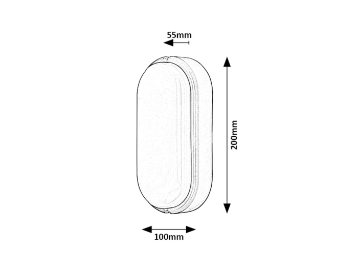 Aplica exterior Rabalux Hort LED 15W 1300lm 4000KK plastic white stil modern, IP54 7408 [6]