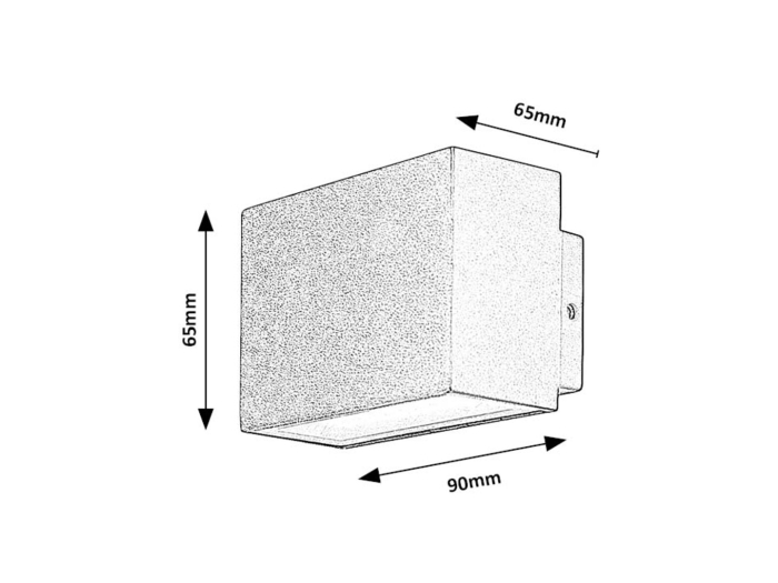 Aplica exterior Rabalux Mataro LED 7W 430lm 4000KK aluminiu black stil modern, IP54 77073 [5]