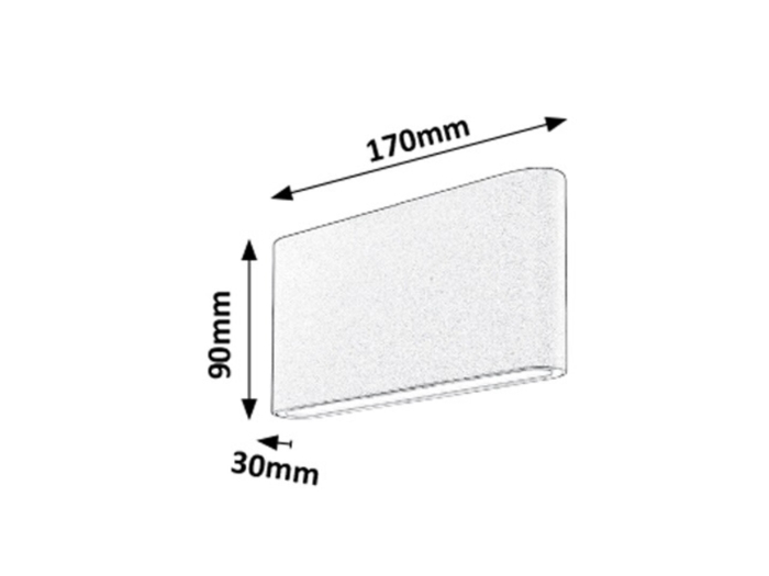 Aplica exterior Rabalux Nesna LED 2X 6W 528lm 3000KK metal anthracite stil minimal, IP54 7952 [4]