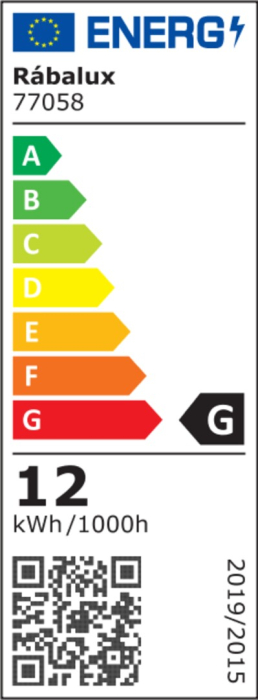 Aplica exterior Rabalux Odiel LED 12W 850lm 3000K aluminiu plastic negru alb IP44 [7]