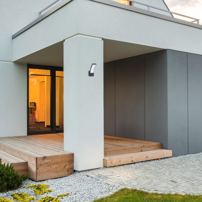 Aplica exterior Rabalux Palanga LED 12W 800lm 3000K aluminiu plastic antracit alb IP44 [6]