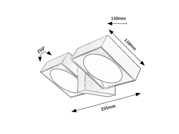 Aplica exterior Rabalux Telde LED 14W 900lm 3000KK aluminiu anthracite stil modern, IP54 77101 [6]