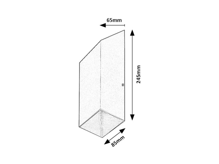 Aplica exterior Rabalux Tilburg LED 10W 350lm 3000KK aluminiu anthracite stil modern, IP54 77050 [5]