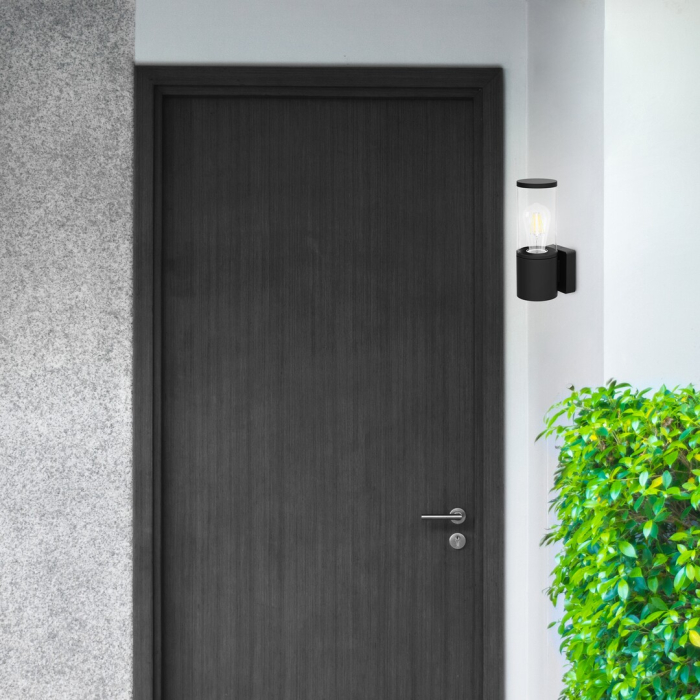 Aplica exterior Rabalux Wellington E27 aluminiu mat black stil modern, IP44 7502 [4]