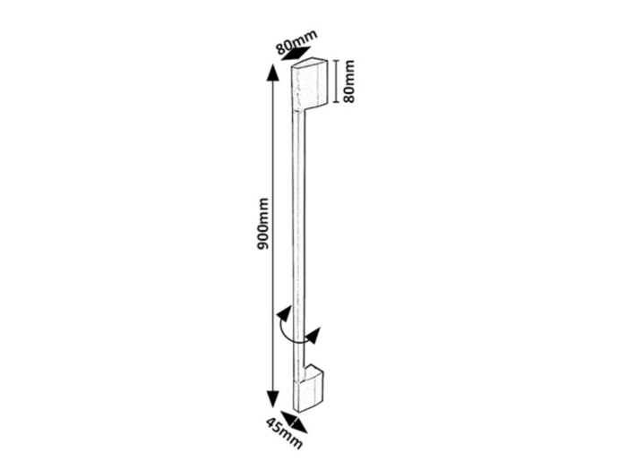 Aplica exterior Rabalux Zilina LED 8W 350lm 3000KK metal mat black stil minimal, IP54 77053 [8]