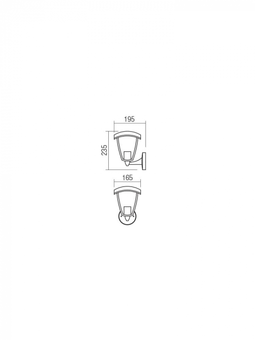 Aplica exterior Smarter Edmond 9154 Aluminiu turnat Negru mat E27 1X28W   IP44 [2]