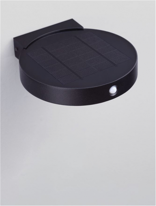 Aplica exterior solara cu senzor Nova Luce AIGO 9030580 LED 1.70W 3000K 145lm Sandy Black Die-Casting Aluminium & Clear Glass   IP65 [6]