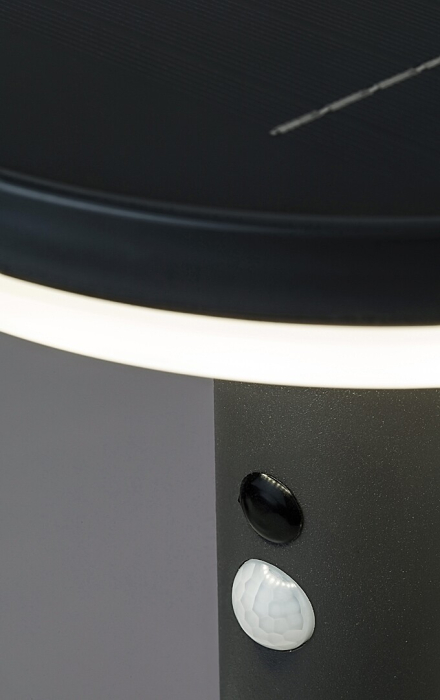 Aplica exterior solara Rabalux Alaska LED 10W 250lm 4000KK otel inoxidabil anthracite stil modern DC 3.7V IP44 77017 [5]