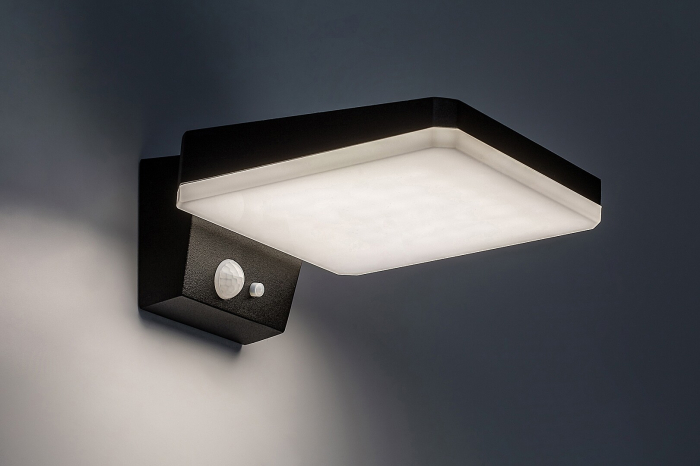 Aplica exterior solara Rabalux Lasset LED 4,4W 200lm 4000KK aluminiu black stil modern DC 3.7V IP54 77078 [3]