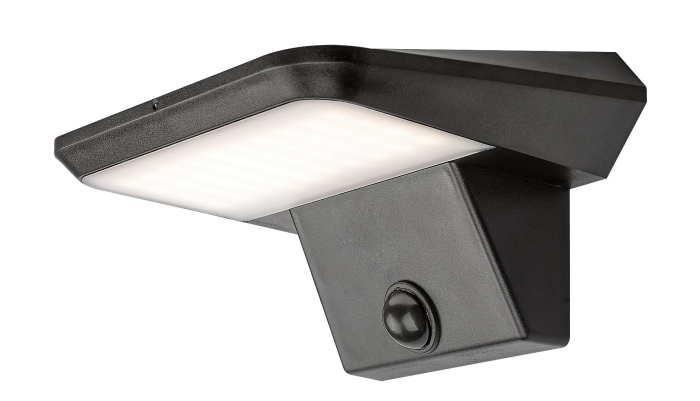 Aplica exterior solara Rabalux Qesa LED 10W 460lm 4000KK plastic black stil modern DC 3.7V IP44 77005 [2]