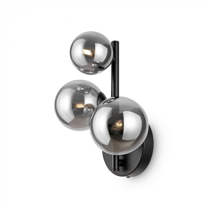 Aplica Maytoni Dallas MOD545WL-03B G9 3x28W -  Metal Black/Fume IP20 [2]