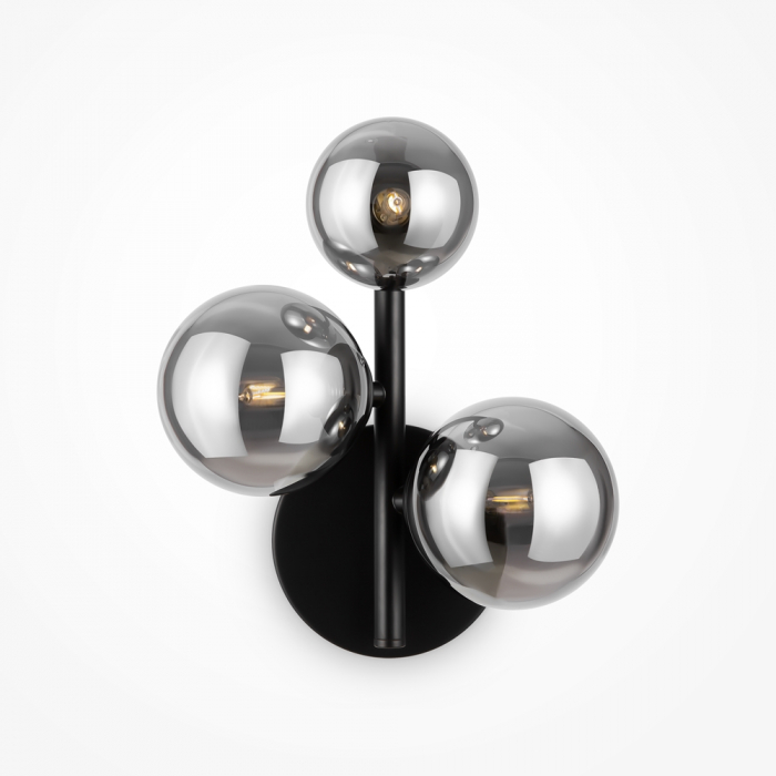 Aplica Maytoni Dallas MOD545WL-03B G9 3x28W -  Metal Black/Fume IP20 [4]