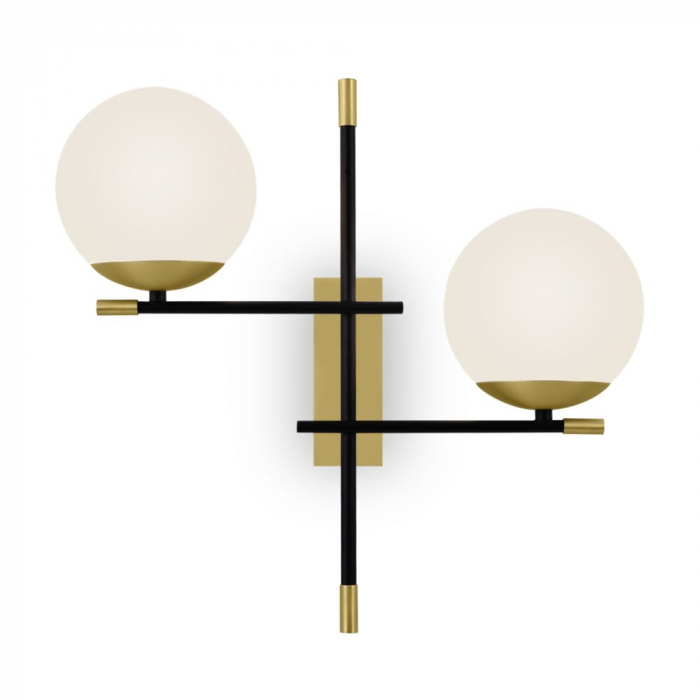 Aplica Maytoni Nostalgia MOD048WL-02G E14 2x40W -  Metal Black/Gold IP20 [3]
