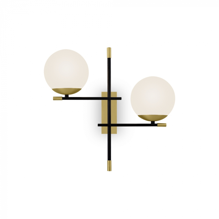 Aplica Maytoni Nostalgia MOD048WL-02G E14 2x40W -  Metal Black/Gold IP20 [4]