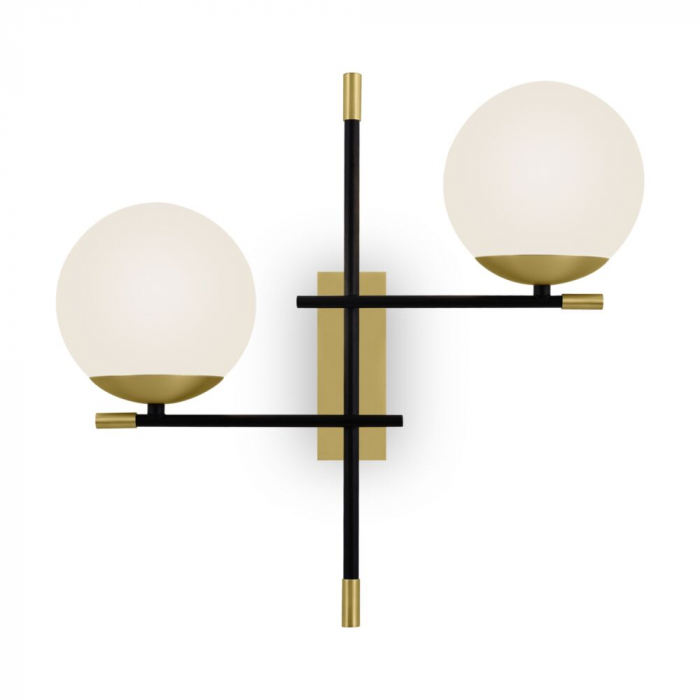 Aplica Maytoni Nostalgia MOD050WL-02G E14 2x40W -  Metal Black/Gold IP20 [3]