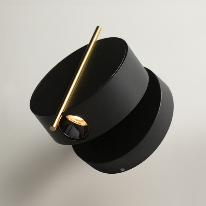 Aplica Maytoni Nuance MOD180WL-L4B3K1 LED 4W 3000K 200lm Metal Bkack/Gold IP20 [3]