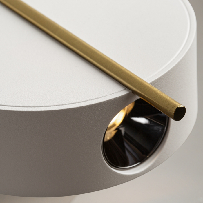 Aplica Maytoni Nuance MOD180WL-L4W3K1 LED 4W 3000K 200lm Metal White/Gold IP20 [2]