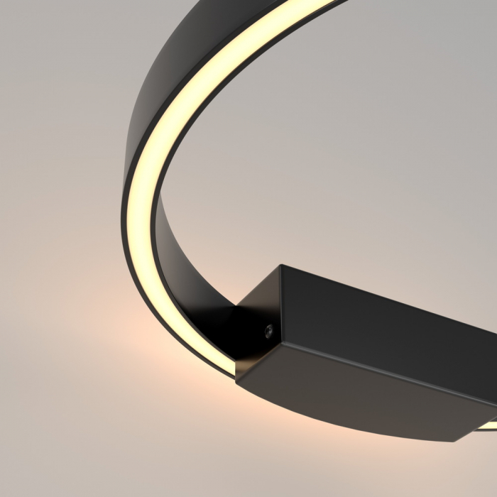 Aplica Maytoni Rim MOD058WL-L25B3K LED 25W 3000K 1200lm Aluminiu Black IP20 [3]
