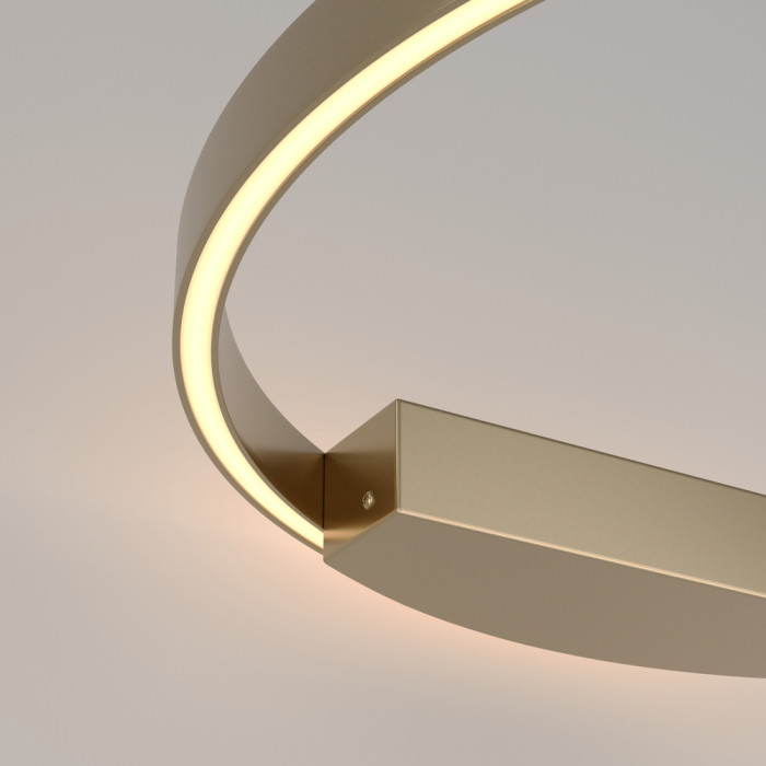 Aplica Maytoni Rim MOD058WL-L35BS3K LED 37W 3000K 1800lm Aluminiu Gold IP20 [2]