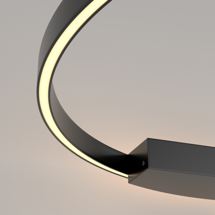 Aplica Maytoni Rim MOD058WL-L50B3K LED 51W 3000K 2400lm Aluminiu Black IP20 [2]