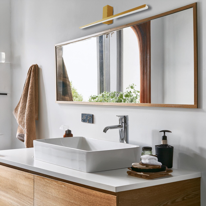 Aplica Milagro Artemis LED 13.8W 950Lm 4000K 230V Gold Metal & Plastic IP44 [3]