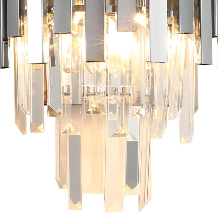 Aplică Milagro Aspen  2xE14 40W   230V/50Hz Chrome Metal & Cristal IP20 [3]