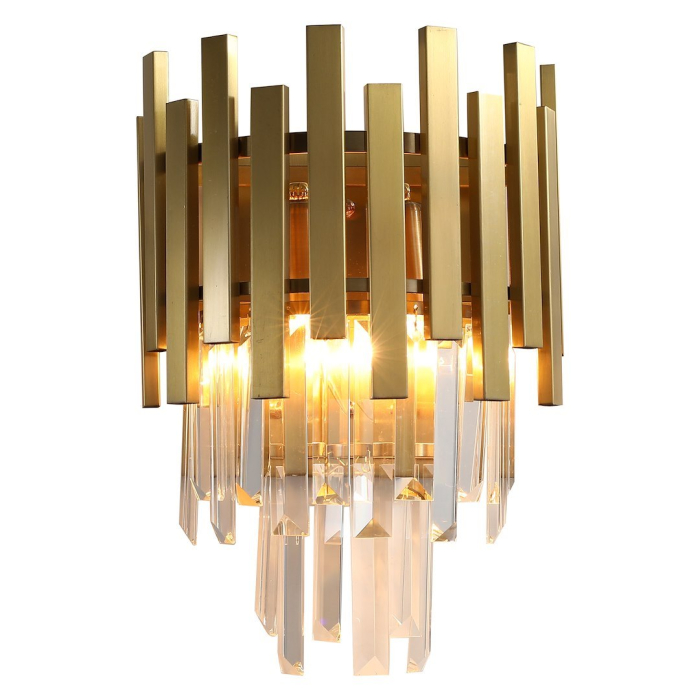 Aplică Milagro Aspen  2xE14 40W   230V/50Hz Gold Metal & Cristal IP20 [2]