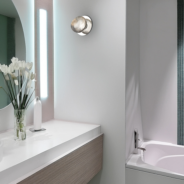 Aplica Milagro Bolla LED 3W 281lm 3000K 230V Crom Metal & Sticla IP20 [4]