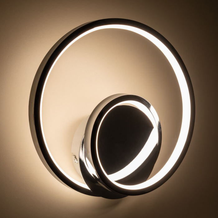 Aplica Milagro Lucero LED 13W 1000lm 4000K 230V Crom Metal & Plastic IP20 [3]