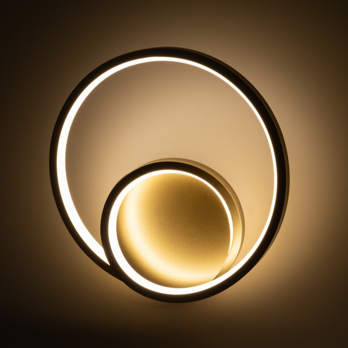 Aplica Milagro Lucero LED 13W 1000lm 4000K 230V Gold Metal & Plastic IP20 [3]