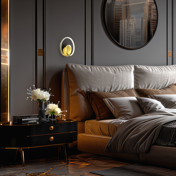 Aplica Milagro Lucero LED 13W 1000lm 4000K 230V Gold Metal & Plastic IP20 [9]