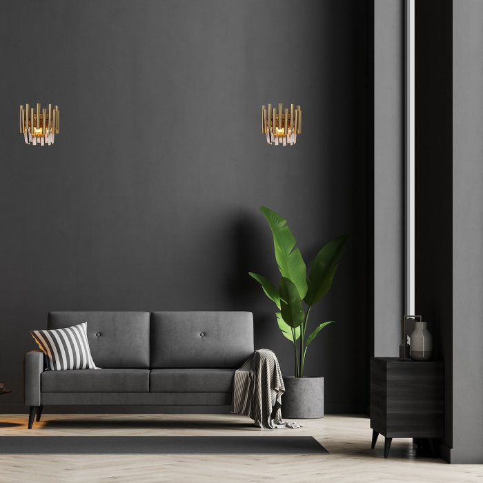 Aplică Milagro Madison  2xE14   230V/50Hz Gold Metal & Cristal IP20 [5]