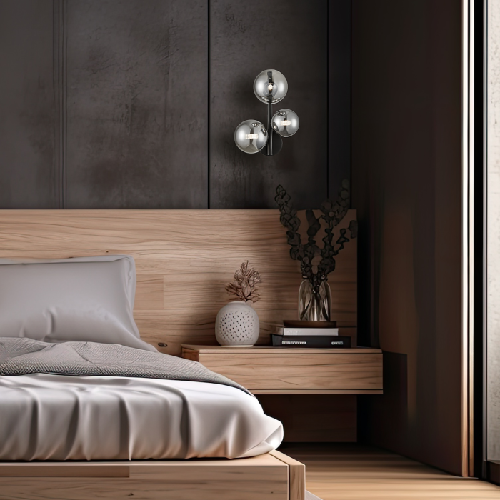 Aplica Milagro Mila G9 3xG9 max 9W   230V Black Metal & Sticlă IP20 [4]