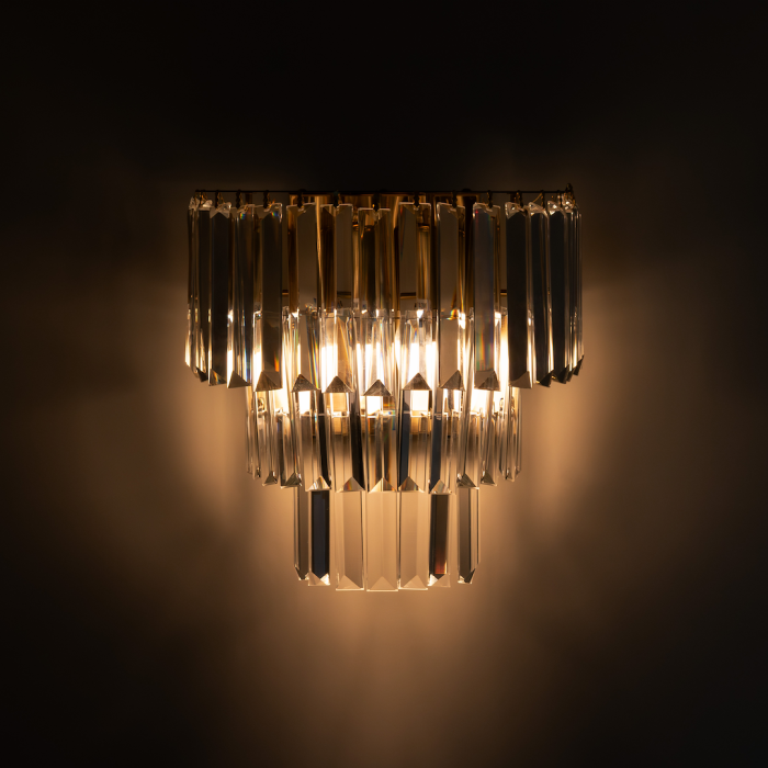 Aplică Milagro Milano  2xE14 max 40W   230V/50Hz Gold Metal & Cristal IP20 [6]