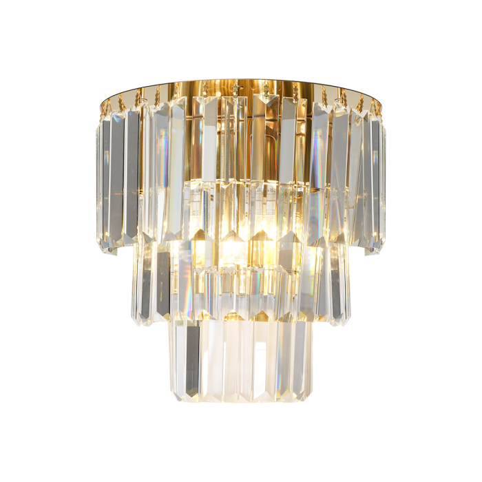 Aplică Milagro Milano  2xE14 max 40W   230V/50Hz Gold Metal & Cristal IP20 [2]