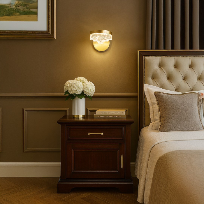 Aplica Milagro Preciosa LED 4W 320lm 4000K 230V Gold Metal & Acril IP20 [4]