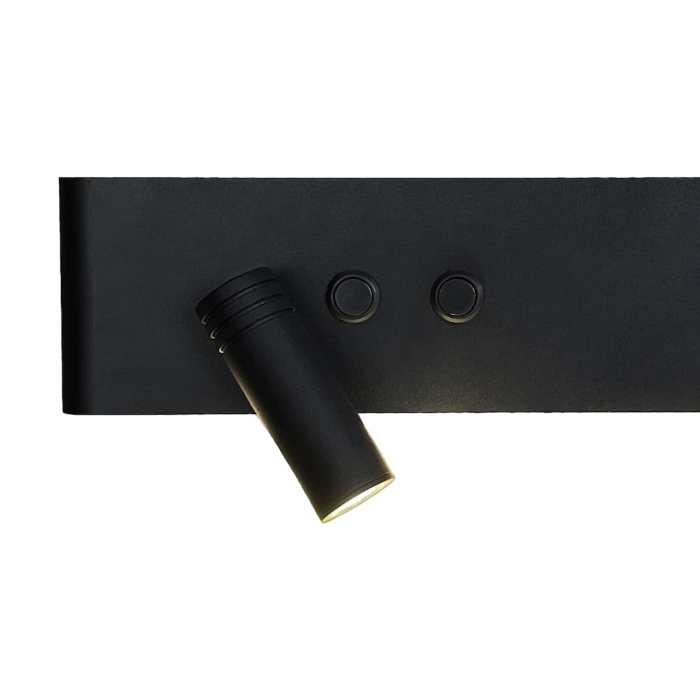 Aplica Milagro Resort LED 10W+3W 1040lm 4000K 230V Black Metal & Plastic IP20 [2]